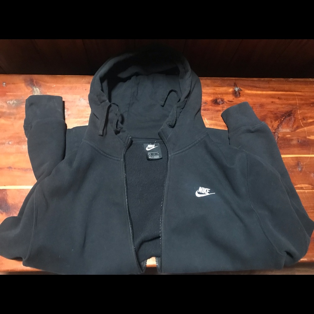 Nike zip up hoodie Large